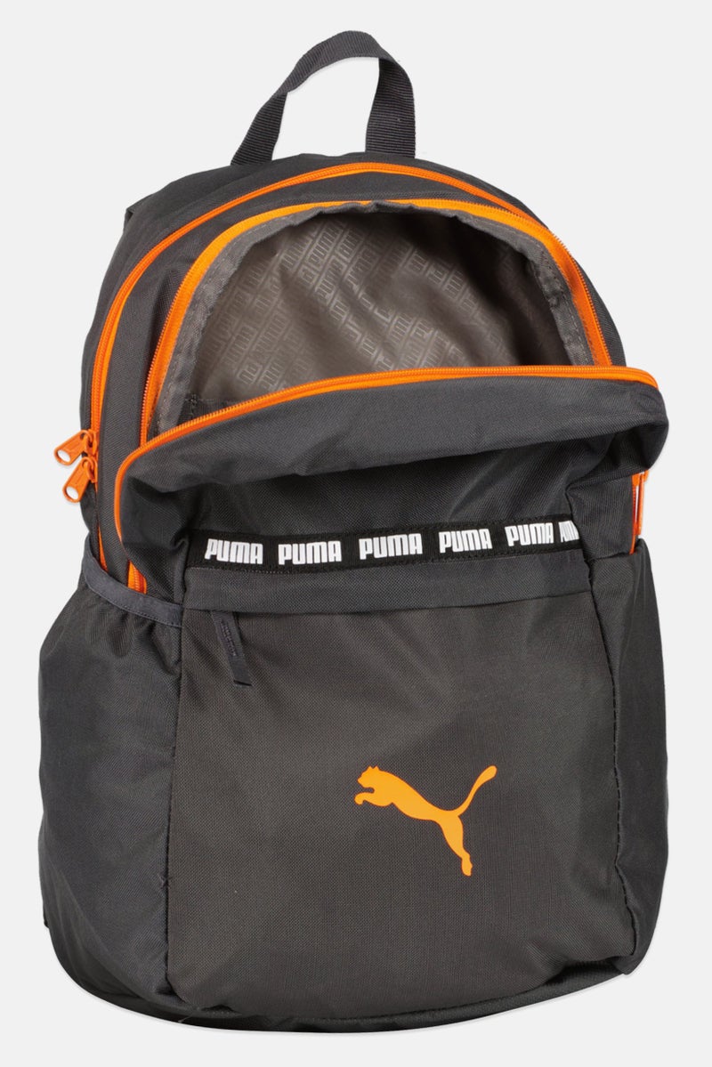 PUMA حقيبة ظهر للرجال بشعار العلامة التجارية، رمادي - Image 3