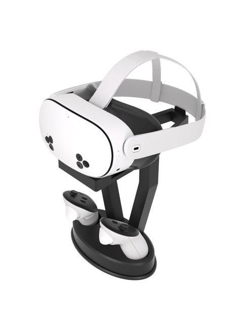 Digicharge VR Headset Stand for Oculus Meta Quest 3S / Quest 3 / Quest 2 / Quest/PS VR Display Mount Station for Headset and Touch Controllers, VR Storage Holder Stand with Base for Controllers