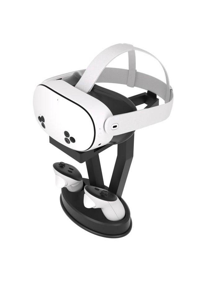 DigiCharge - Digicharge VR Headset Stand for Oculus Meta Quest 3S / Quest 3 / Quest 2 / Quest/PS VR Display Mount Station for Headset and Touch Controllers, VR Storage Holder Stand with Base for Controllers - Image 1