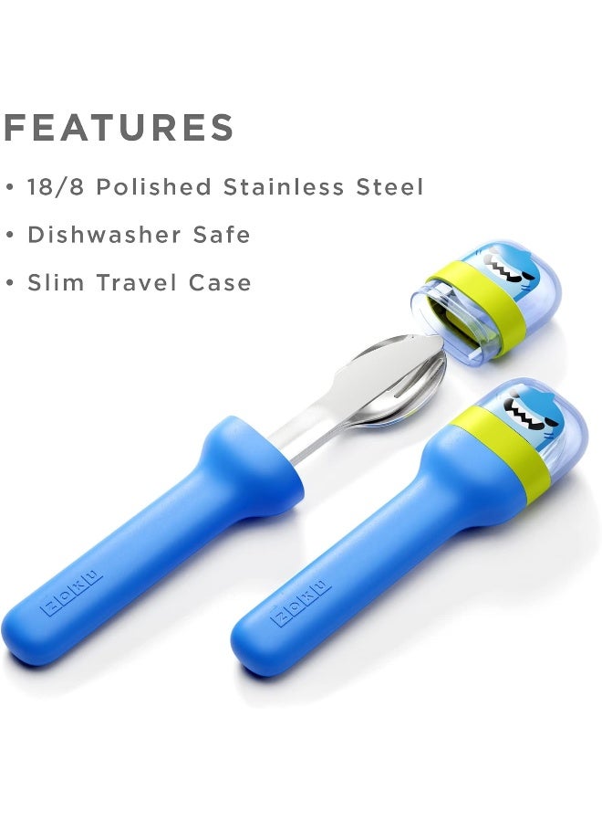 Zoku Kids Utensils in Holder Set of 3 Pieces - Image 2