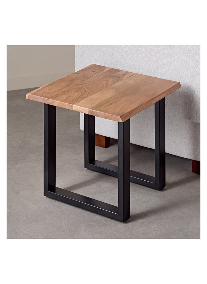 Home Box Costa Live Edge Solid Wood Top End Table 55 x 50 x 55 cm  - Image 3