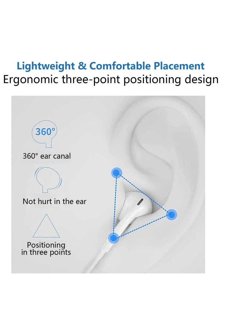 Generic - Lightning Headphone Wired for iPhone 14 Apple MFi Certified Built-in Microphone&Volume Control,in-Ear Stereo Headset Compatible with iPhone 13 Mini/SE/12 Pro/12Pro Max/11/X/8 7-All iOS System - Image 1