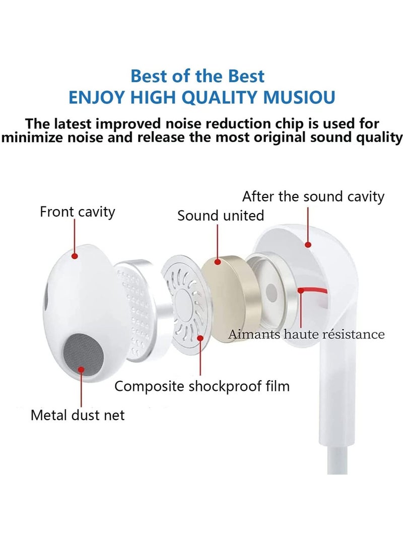 Generic - Lightning Headphone Wired for iPhone 14 Apple MFi Certified Built-in Microphone&Volume Control,in-Ear Stereo Headset Compatible with iPhone 13 Mini/SE/12 Pro/12Pro Max/11/X/8 7-All iOS System - Image 1