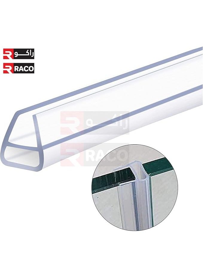 RACO Glass Door Seal Replacement PVC Splash Guard Seal Strip PVC Silicone Lip Seal for Frameless Glass 1.1 Meter x 2Pcs 10 mm, Round Lip  - Image 4