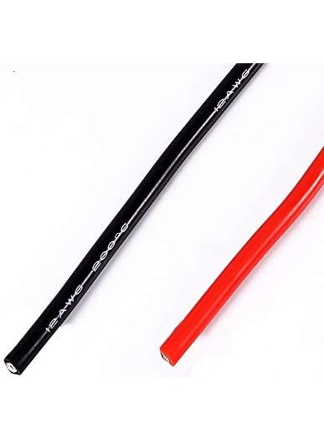 12 AWG 5 Meter Silicone Flexible Wire Tinned Copper Stranded Conductor RC Battery Cable - Image 1