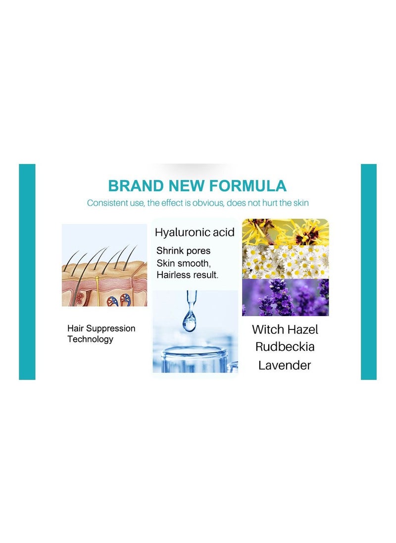 Lanthome new permanent painless hair removal spray stop hair growth inhibitor shrink pores  - Image 3