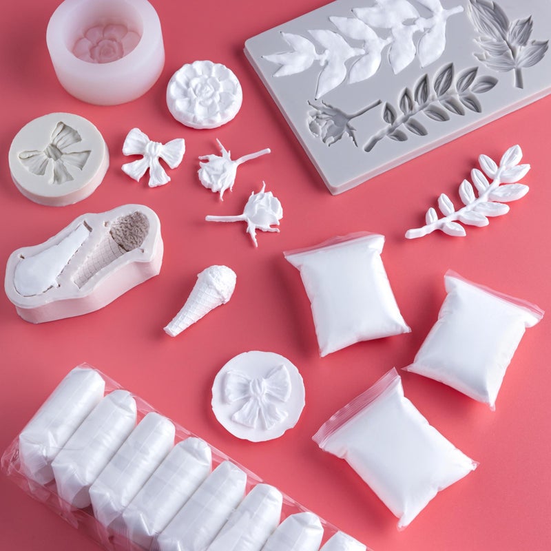 Artsity White Air Dry Clay for Kids - 36 Individually Bagged Airdry Clays for Arts & Crafts - Soft, Squishy Cosplay Foam Slim Clay for Home & School - Moldable, No-Mess Air Dry Modeling Clay - 12 Ounces - Image 5