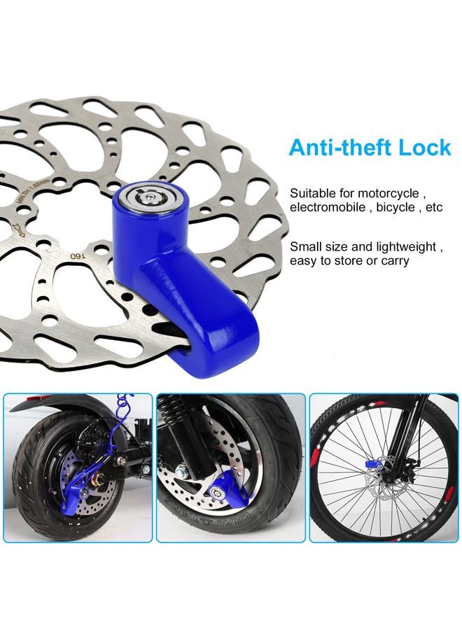 Ainiv Disc Brake Lock, E Scooter Lock Anti-Theft, Cable Bike Lock Waterproof 5FT /12mm Cable with 2 Keys for Scooter, Bike, Electric Bike, Skateboards, Strollers, Lawnmowers with Lock Holders-Blue - Image 4