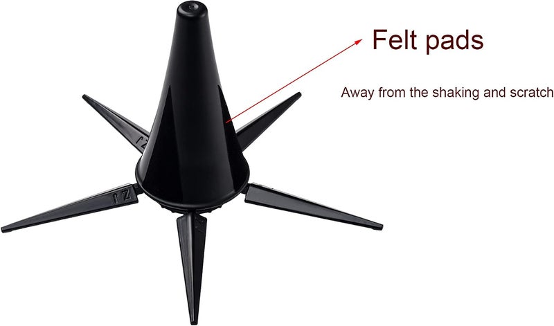 Qj-solar 5-Leg Metal Portable Foldable Clarinet Stand - Image 4