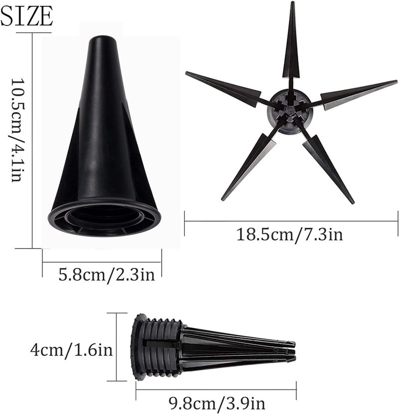 Qj-solar 5-Leg Metal Portable Foldable Clarinet Stand - Image 3