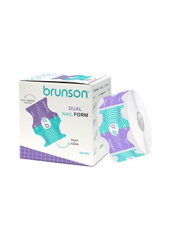 brunson Acrylic Dual Nail Forms For Acrylic Nails Foil Form For Sculpting Gel And Poly Gel, Nail Extension Free Sculpting Forms 500 forms BNFDU  - Image 1