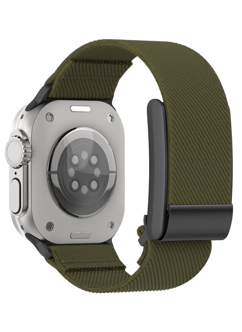 TEMPO Nylon Sport Band compatible with Apple Watch and Whoop 4.0, Hybrid watch band - Odor-resistant breathable sport Strap adjustable fabric wristband for Whoop 4.0 and iWatch 49mm, 46mm, 45mm, 44mm, 42mm  - Image 2