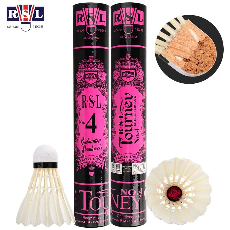 RSL No.4 Tourney Badminton Shuttlecock Birdy 12-Pack (speed-77) - Image 2