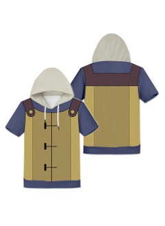2022 New Owl Magic Society Anime 3D Hoodie Cosplay Yellow vest with hooded short sleeves