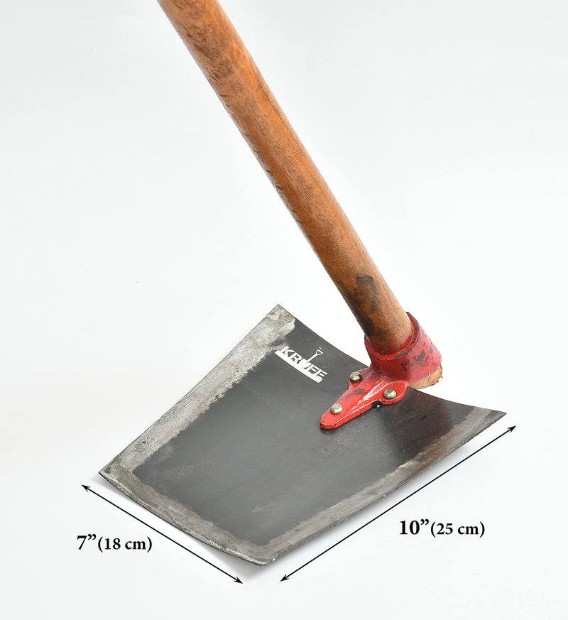 KRUFE High Tempered Iron Spade, Shovel, Fawda, Kassi (7"x10") – Heavy Duty Garden Tool for Digging, Landscaping, and Construction – Durable Steel Blade for Tough Soil – Perfect for Farming, Gardening - Image 3