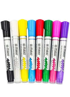 Maxi Maxi Acrylic Paint Markers 8 Assorted Colors (1-2mm) – Non-Toxic, Odorless, Perfect for Painting on Glass, Canvas, Wood, Plastic, Fabric, Metal, Leather, Ceramic.  - Image 2