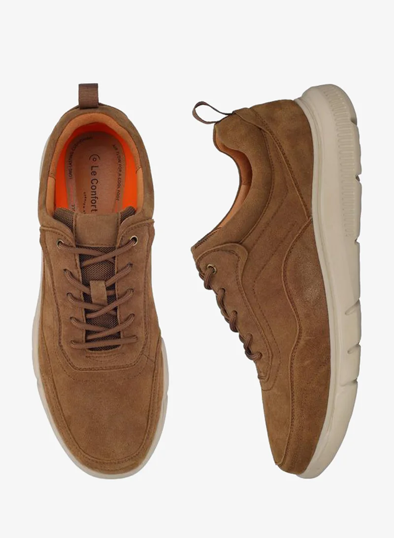 لو كونفورت Men Lace-Up Leather Ankle Sneakers