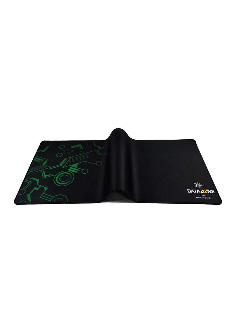 Datazone Gaming Mouse Pad in Black with Green Circuit Design Sleek, Modern, and Perfect for Comfortable Gameplay - Image 2