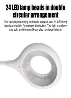 XLT LED Smart Desk Lamp Voice Operated Portable Night Light Lamp Freely Foldable Table Lamp USB LED Super Bright Ring Lights 3 Mode  - Image 4