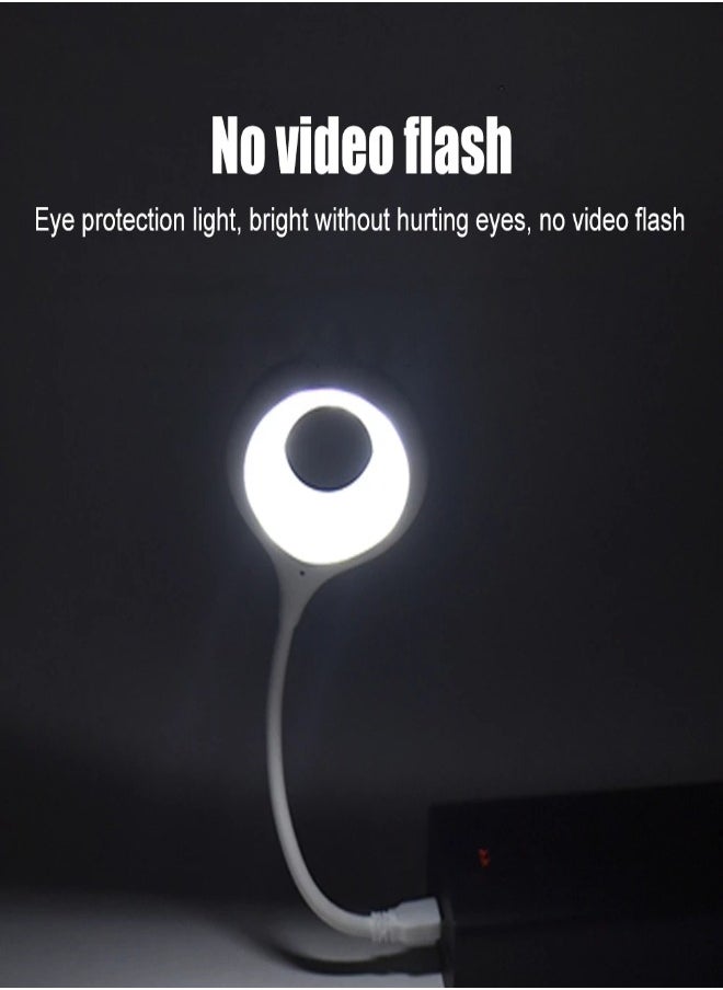 XLT - LED Smart Desk Lamp Voice Operated Portable Night Light Lamp Freely Foldable Table Lamp USB LED Super Bright Ring Lights 3 Mode - Image 1