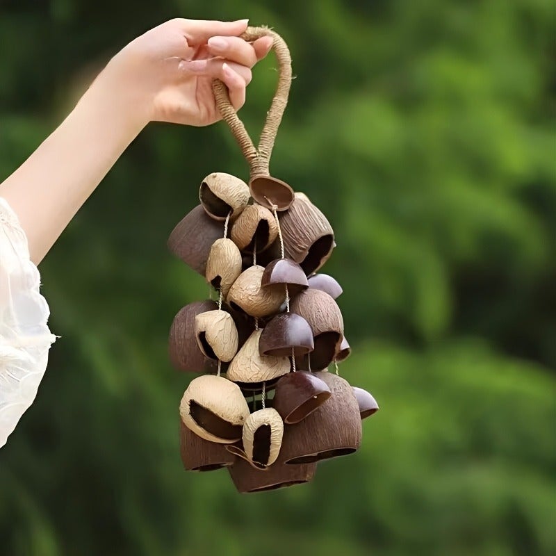 Shell Wind Chime Hand Bell | Soothing Music Relax Bracelet with Healing Sounds | Creative Home Decor Hanging Ornament & Door Charm | Perfect as a Bag Charm, Birthday Gift Pendant, Small Hand Bell, Car Hanging Ornament, and Mini  Accessory - Image 1