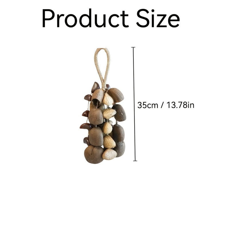 Shell Wind Chime Hand Bell | Soothing Music Relax Bracelet with Healing Sounds | Creative Home Decor Hanging Ornament & Door Charm | Perfect as a Bag Charm, Birthday Gift Pendant, Small Hand Bell, Car Hanging Ornament, and Mini  Accessory - Image 2