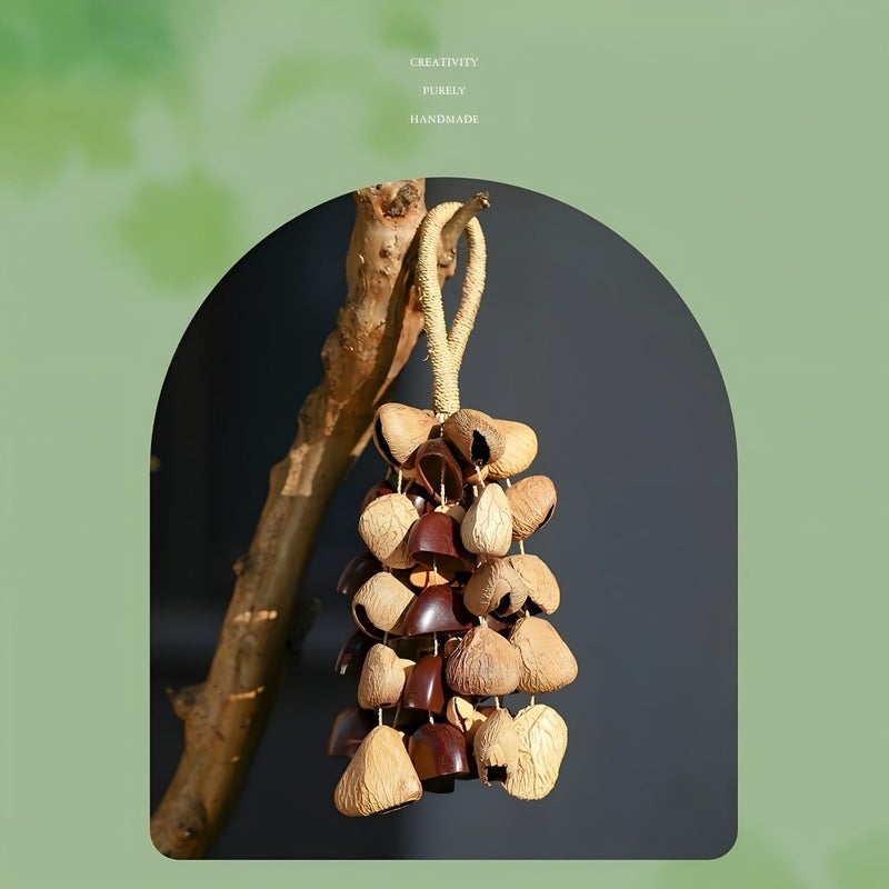 Shell Wind Chime Hand Bell | Soothing Music Relax Bracelet with Healing Sounds | Creative Home Decor Hanging Ornament & Door Charm | Perfect as a Bag Charm, Birthday Gift Pendant, Small Hand Bell, Car Hanging Ornament, and Mini  Accessory - Image 3