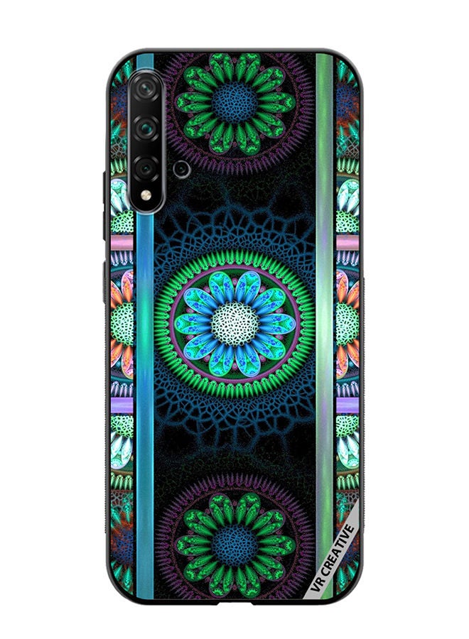 VR CREATIVE Protective Case Cover For Huawei Nova 5T Flower Design Multicolour - Image 1