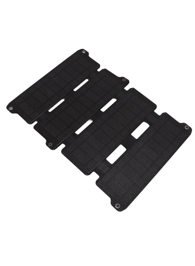 Thoraya Solar Panel Folding Monocrystalline Silicon 2 USB Output Flexible ETFE Solar Panel 14W 5V Black  - Image 4