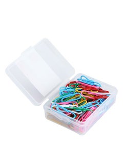 Deli 100-Piece Plastic Coated Paper Clips Multicolour  - Image 2