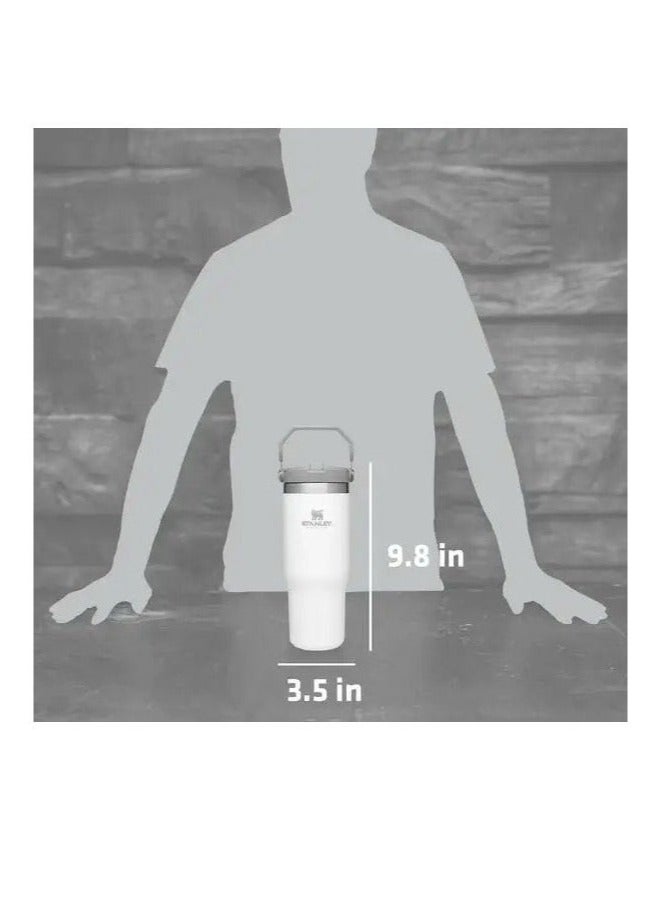 Stanley 30oz IceFlow Flip Straw Water Bottle – Frost Color Edition with Leak-Resistant Snap Lid, Vacuum Insulation for 48 Hours Iced, and Dishwasher Safe Design – Built for Daily Use, Travel, Gym & Outdoor Adventures - Image 4