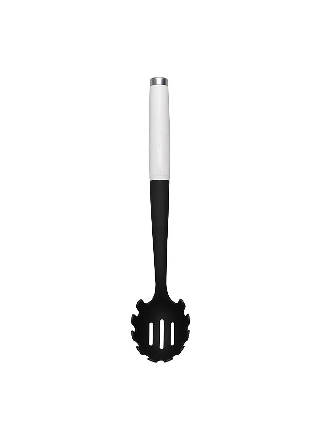 KitchenAid - Dishwasher Safe Heat Resistant Classic Spaghetti Fork Black and White 4 x 7 x 34 cm KCG005OHWHE - Image 1