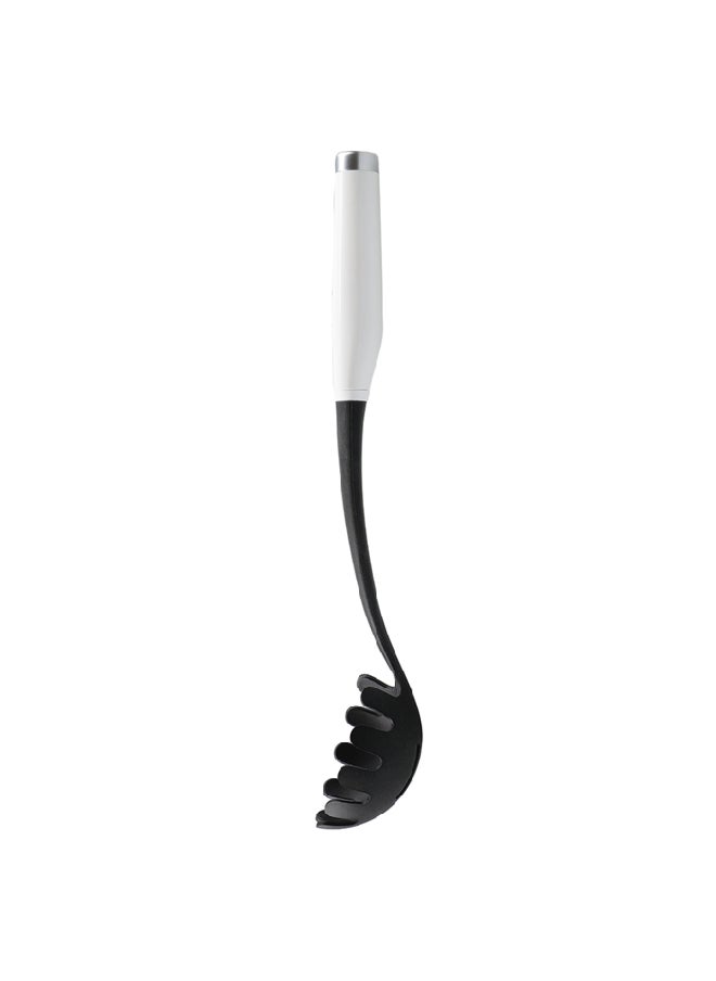 KitchenAid - Dishwasher Safe Heat Resistant Classic Spaghetti Fork Black and White 4 x 7 x 34 cm KCG005OHWHE - Image 1