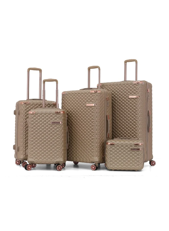 CAPITAL Capital 5-Piece ABS Hardshell Luggage Set (32/28/24/20/14 Inch) –Lightweight Spinner Suitcases with TSA Lock