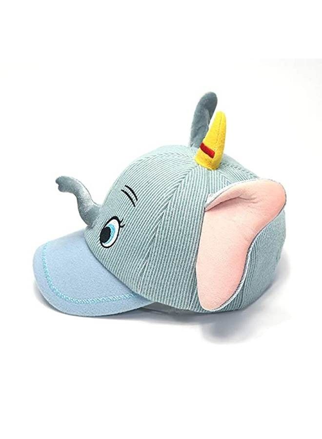 We Happy Baby Hats Soft Cotton Elephant 3D Cartoon Face Sun hat Eaves Baseball Cap Sun Hat Beret Unisex - Image 2