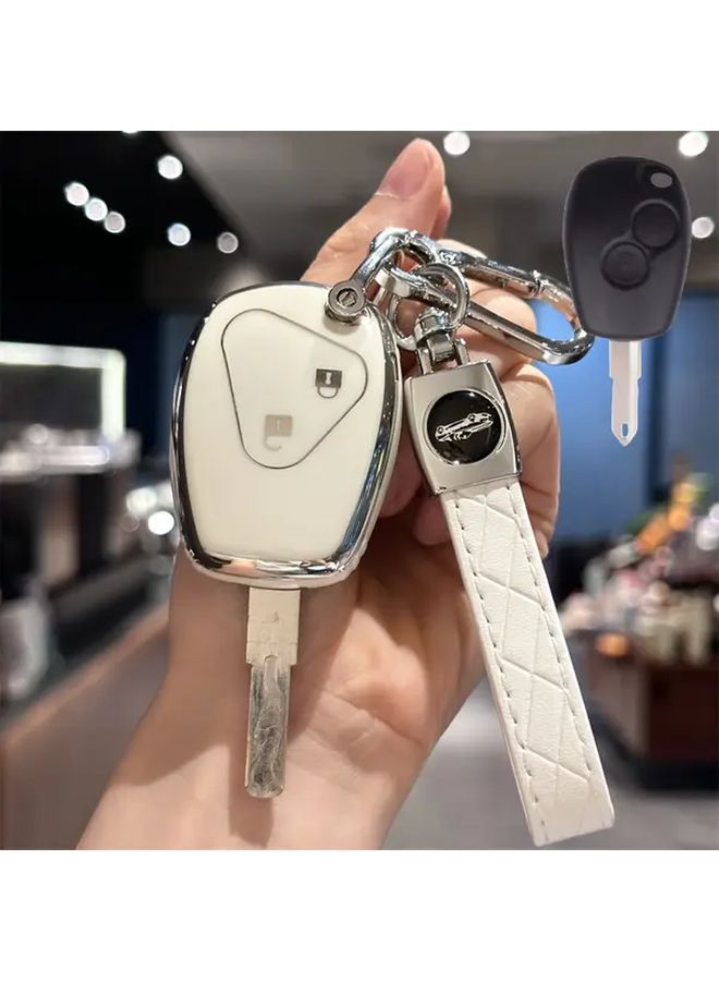غطاء مفتاح أبيض لسيارات رينو ترافيك، كليو، داستر، ستيب وايز، نيسان تيرانو، ألميرا، أوبل، لادا لارجوس - Image 2