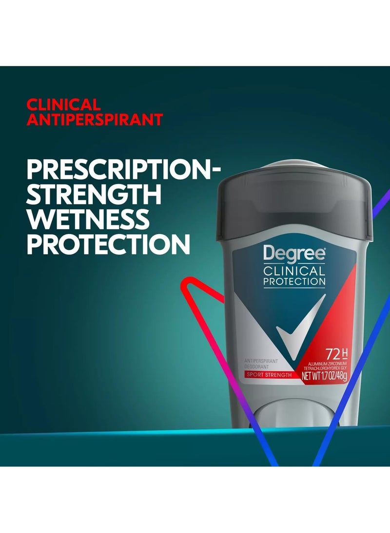 Degree Clinical Antiperspirant Deodorant, Sport Strength For Men 48 gm - Image 2