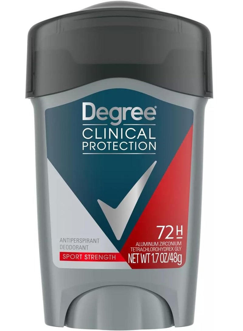 Degree Clinical Antiperspirant Deodorant, Sport Strength For Men 48 gm - Image 1