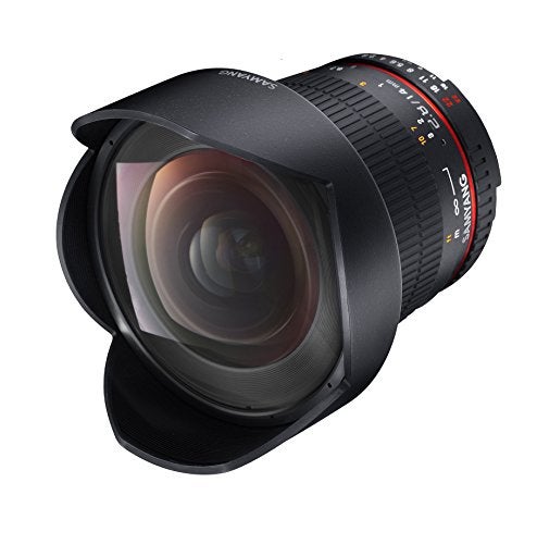 Samyang عدسة ساميانغ 14 مم F2.8 كاملة الإطار بزاوية واسعة للغاية لسوني E - شريحة AE مدمجة، تركيز يدوي، تشويه منخفض، فتحة واسعة، غطاء بتلة، حجم واحد (أسود) - Image 5