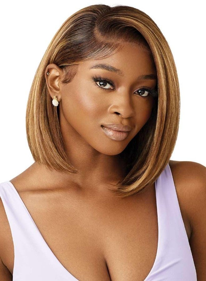 Outre Airtied 100% Fully Hand-Tied Wig - Human Hair Blend - Natural Yaki 12" (NATURAL HONEY) - Image 5