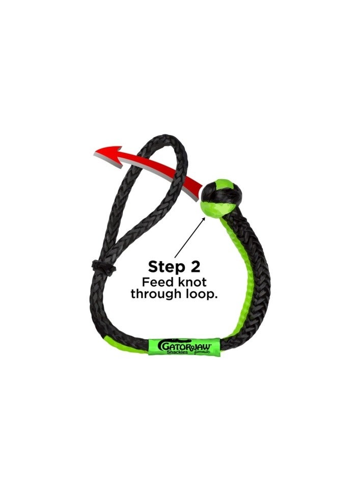 Bubba Rope 3/8″ NexGen PRO Gator-Jaw Synthetic Soft Shackle - Image 3