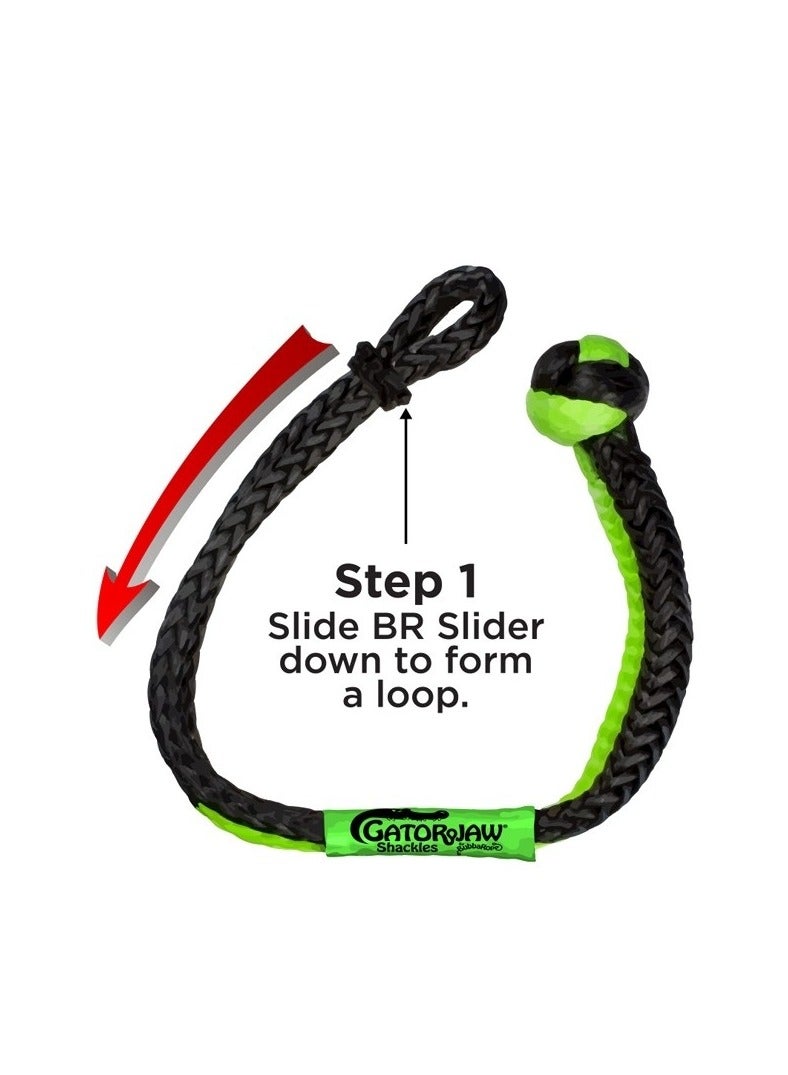 Bubba Rope 3/8″ NexGen PRO Gator-Jaw Synthetic Soft Shackle - Image 2