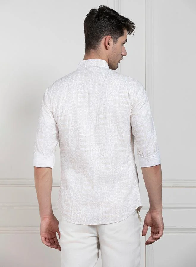 Dennis Lingo Paisley Print Regular Fit Shirt by Styli