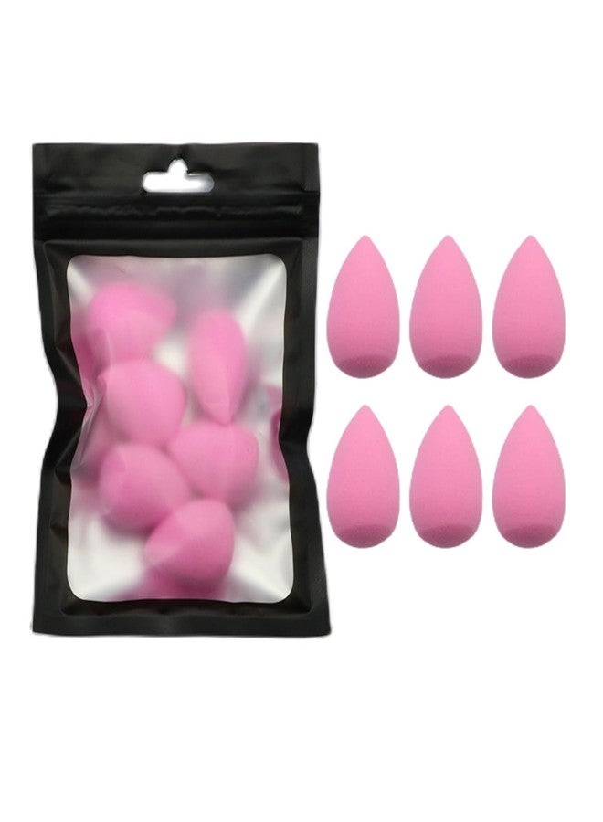 YONNAXO 6PCS Mini Makeup Sponge Small Beauty Sponge Blender Set for Foundation, Powder, Concealer Highlight,and Eye Shadow, Purple (Pink) - Image 1