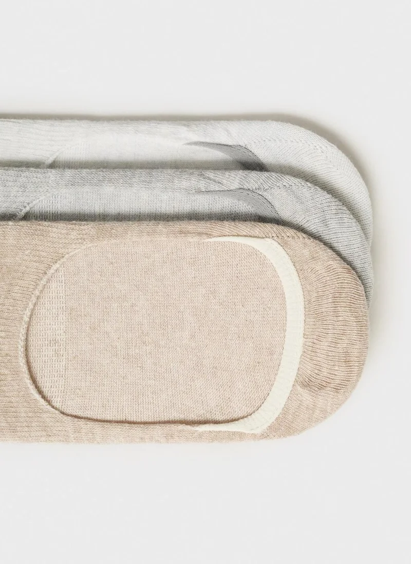 مانجو مان 3-Pack Of Invisible Socks