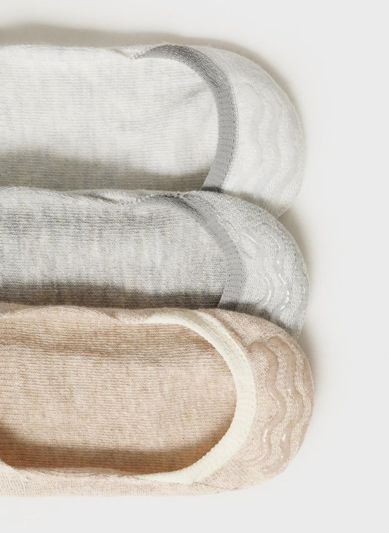 Mango Man 3-Pack Of Invisible Socks  - Image 3