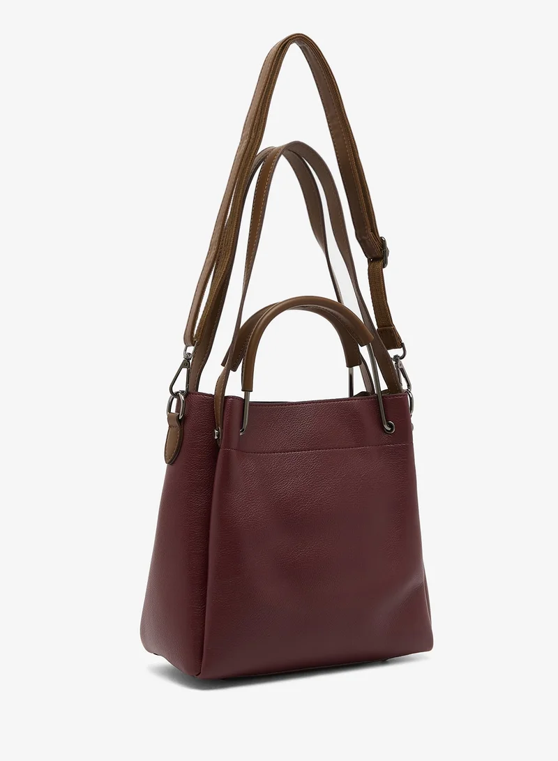 Ella Red Bucket Bag With Top Handle And Strap for Women | Best Price UAE