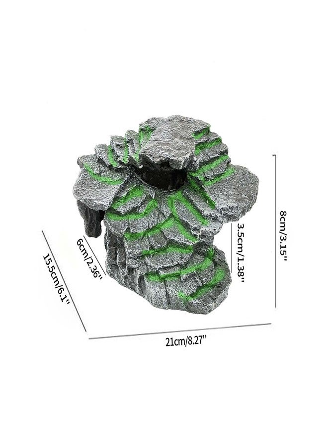 Moonorange Turtle Basking Platform Turtle Tank Decoration for Aquariums & Terrarium, Turtle, Lizard, Reptile Habitat Hideout (Black) - Image 2