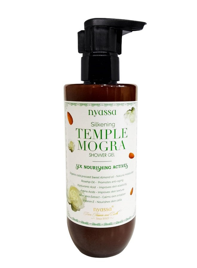 Nyassa Temple Mogra Shower Gel - 210ml | Floral Body Wash with Natural Mogra Extract | Vegan, Paraben-Free, Gentle Cleanser | For Men & Women, All Skin Types - Image 1