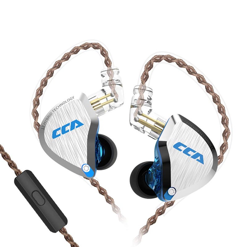 CCA C12 in Ear Earphones 5BA 1DD Hybrid Drivers Wired Sport Earbuds Headphones Stereo Gaming Headset HiFi Clear Sound for Musician Audiophile Singer DJ - Image 1